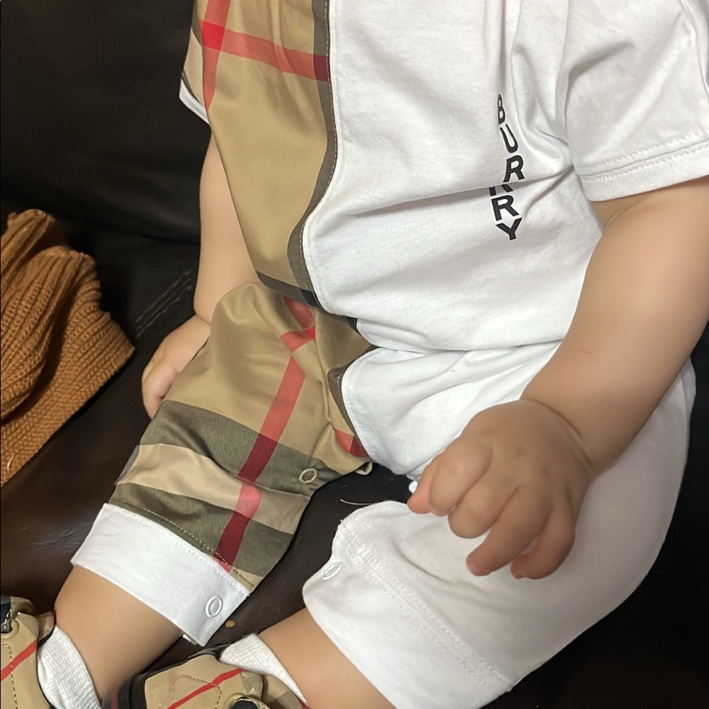 9 month Burberry outfit
